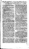 Kentish Weekly Post or Canterbury Journal Wed 09 Jan 1745 Page 1