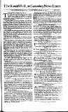 Kentish Weekly Post or Canterbury Journal Sat 26 Jan 1745 Page 1