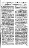 Kentish Weekly Post or Canterbury Journal Wed 30 Jan 1745 Page 1