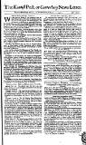 Kentish Weekly Post or Canterbury Journal Wed 13 Mar 1745 Page 1