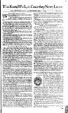 Kentish Weekly Post or Canterbury Journal Wed 01 May 1745 Page 1