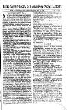 Kentish Weekly Post or Canterbury Journal Sat 18 May 1745 Page 1