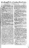 Kentish Weekly Post or Canterbury Journal Wed 19 Jun 1745 Page 1
