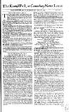 Kentish Weekly Post or Canterbury Journal Wed 26 Jun 1745 Page 1