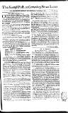 Kentish Weekly Post or Canterbury Journal Wed 06 Nov 1745 Page 1