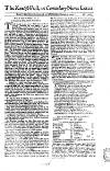 Kentish Weekly Post or Canterbury Journal Wed 07 May 1746 Page 1