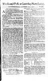 Kentish Weekly Post or Canterbury Journal Sat 04 Jan 1746 Page 1