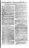Kentish Weekly Post or Canterbury Journal Wed 12 Feb 1746 Page 1
