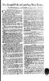Kentish Weekly Post or Canterbury Journal Wed 19 Feb 1746 Page 1