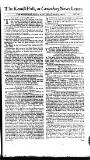 Kentish Weekly Post or Canterbury Journal Sat 08 Mar 1746 Page 1