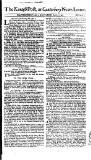 Kentish Weekly Post or Canterbury Journal Sat 05 Apr 1746 Page 1