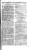 Kentish Weekly Post or Canterbury Journal Sat 12 Apr 1746 Page 1