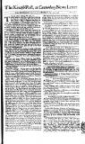 Kentish Weekly Post or Canterbury Journal Sat 19 Apr 1746 Page 1