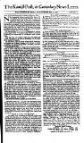 Kentish Weekly Post or Canterbury Journal Sat 03 May 1746 Page 1