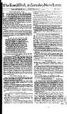 Kentish Weekly Post or Canterbury Journal Wed 07 May 1746 Page 1