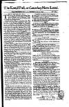 Kentish Weekly Post or Canterbury Journal Sat 14 Jun 1746 Page 1