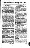 Kentish Weekly Post or Canterbury Journal Wed 25 Jun 1746 Page 1