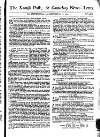 Kentish Weekly Post or Canterbury Journal Sat 28 Jun 1746 Page 1