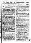 Kentish Weekly Post or Canterbury Journal Sat 12 Jul 1746 Page 1