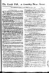Kentish Weekly Post or Canterbury Journal Sat 27 Sep 1746 Page 1