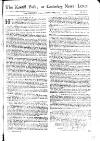 Kentish Weekly Post or Canterbury Journal Sat 10 Jan 1747 Page 1