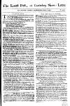 Kentish Weekly Post or Canterbury Journal Wed 04 Mar 1747 Page 1