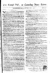 Kentish Weekly Post or Canterbury Journal Sat 07 Mar 1747 Page 1