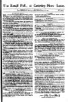 Kentish Weekly Post or Canterbury Journal Sat 28 Mar 1747 Page 1