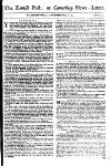 Kentish Weekly Post or Canterbury Journal Wed 06 May 1747 Page 1
