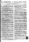 Kentish Weekly Post or Canterbury Journal Wed 20 May 1747 Page 1