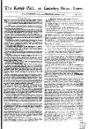 Kentish Weekly Post or Canterbury Journal Wed 09 Sep 1747 Page 1