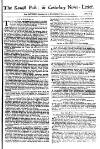 Kentish Weekly Post or Canterbury Journal Wed 23 Sep 1747 Page 1