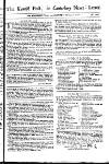 Kentish Weekly Post or Canterbury Journal Sat 20 Feb 1748 Page 1