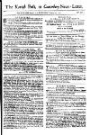 Kentish Weekly Post or Canterbury Journal Wed 10 Aug 1748 Page 1
