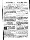 Kentish Weekly Post or Canterbury Journal Wed 04 Jan 1749 Page 1