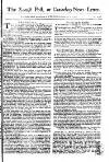 Kentish Weekly Post or Canterbury Journal Wed 01 Feb 1749 Page 1