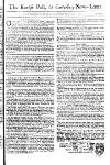 Kentish Weekly Post or Canterbury Journal Sat 25 Feb 1749 Page 1