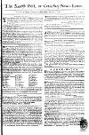 Kentish Weekly Post or Canterbury Journal Sat 11 Mar 1749 Page 1