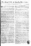 Kentish Weekly Post or Canterbury Journal Wed 22 Mar 1749 Page 1