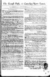 Kentish Weekly Post or Canterbury Journal Wed 19 Apr 1749 Page 1