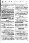 Kentish Weekly Post or Canterbury Journal Sat 13 May 1749 Page 1