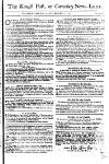Kentish Weekly Post or Canterbury Journal Sat 20 May 1749 Page 1