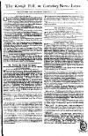 Kentish Weekly Post or Canterbury Journal Wed 31 May 1749 Page 1