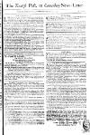 Kentish Weekly Post or Canterbury Journal Wed 28 Jun 1749 Page 1