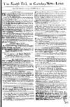 Kentish Weekly Post or Canterbury Journal Sat 01 Jul 1749 Page 1