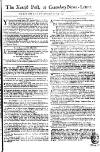Kentish Weekly Post or Canterbury Journal Wed 12 Jul 1749 Page 1