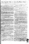 Kentish Weekly Post or Canterbury Journal Sat 15 Jul 1749 Page 1