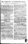 Kentish Weekly Post or Canterbury Journal Sat 22 Jul 1749 Page 1