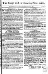 Kentish Weekly Post or Canterbury Journal Sat 19 Aug 1749 Page 1