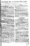Kentish Weekly Post or Canterbury Journal Wed 23 Aug 1749 Page 1